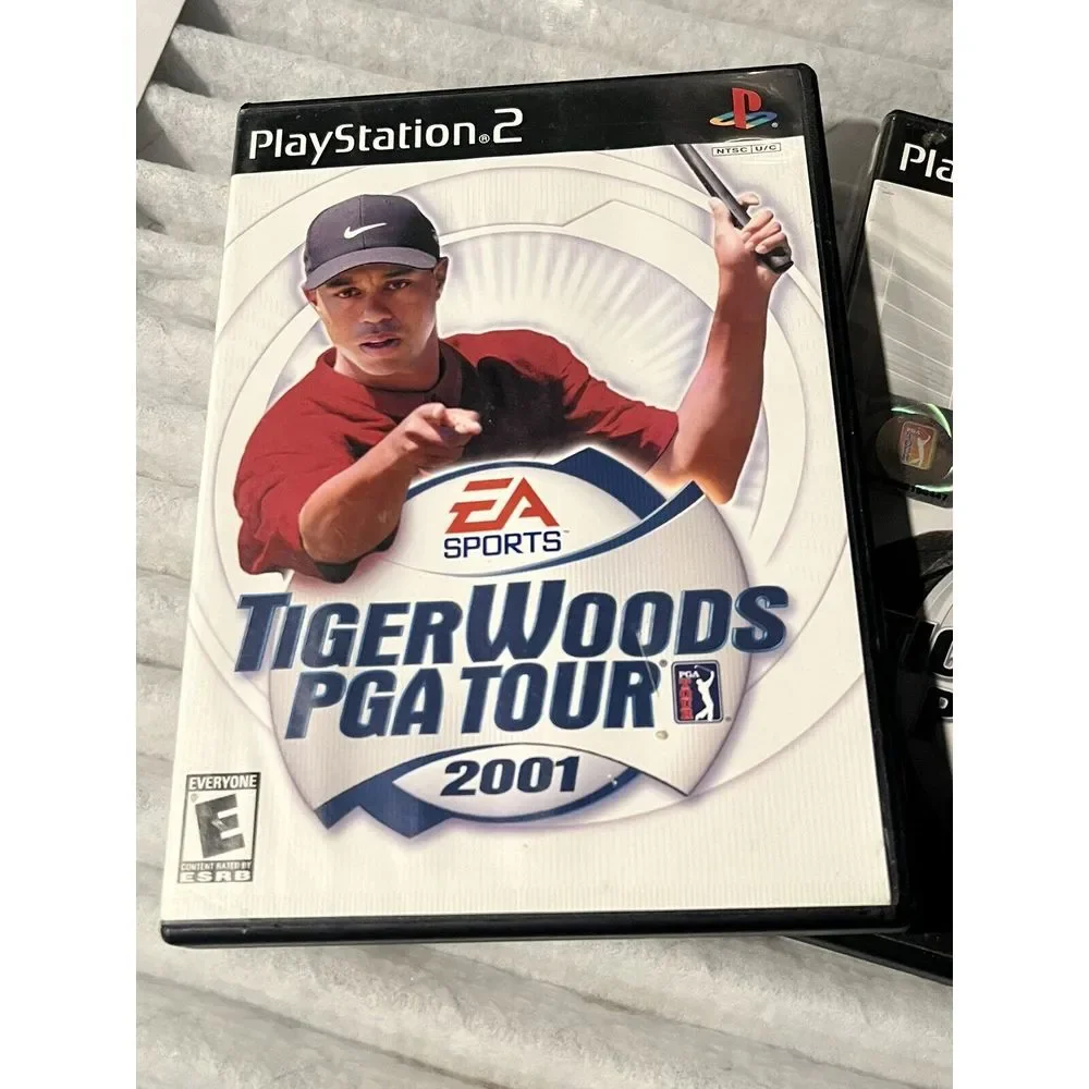 Tiger Woods PGA Tour PS2 Sony PlayStation 2 Lot of 3 Games Complete 2001 03 2005